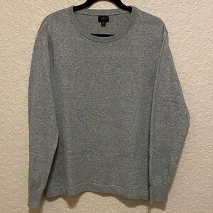 J. Crew Gray Crewneck Men's Sweater Size Large 100% Cotton